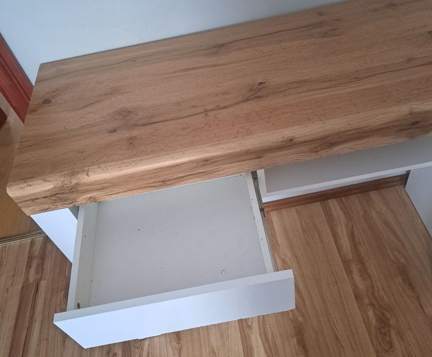 Toaletka holten od Brw , biały połysk, drewno. 106cm