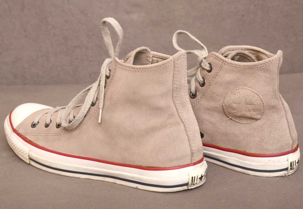 Converse All Star 41,5 8 27cm skóra zamsz trampki wysokie