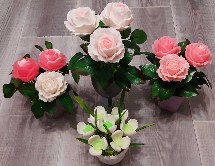 Букети з мильних квітів ручної роботи