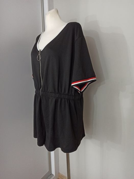 Czarny bawełniany letni kombinezon Shein rozm. 4XL