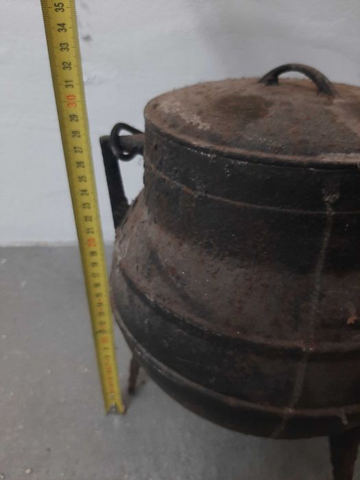 Pote 3 pes ferro fundido - decoração