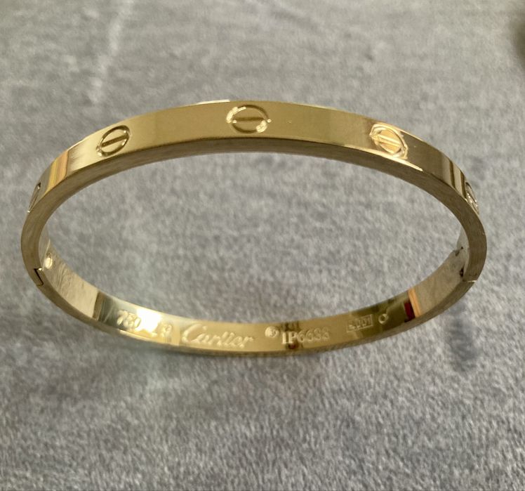 Bransoletka cartier 316L stal złota 16,17,19