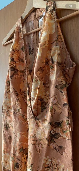 Vestido  LinhoTam L/estrear comprido c fecho/medidas