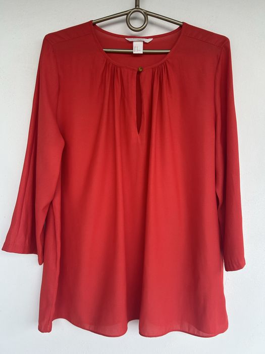 Czerwona bluzka XL H&M