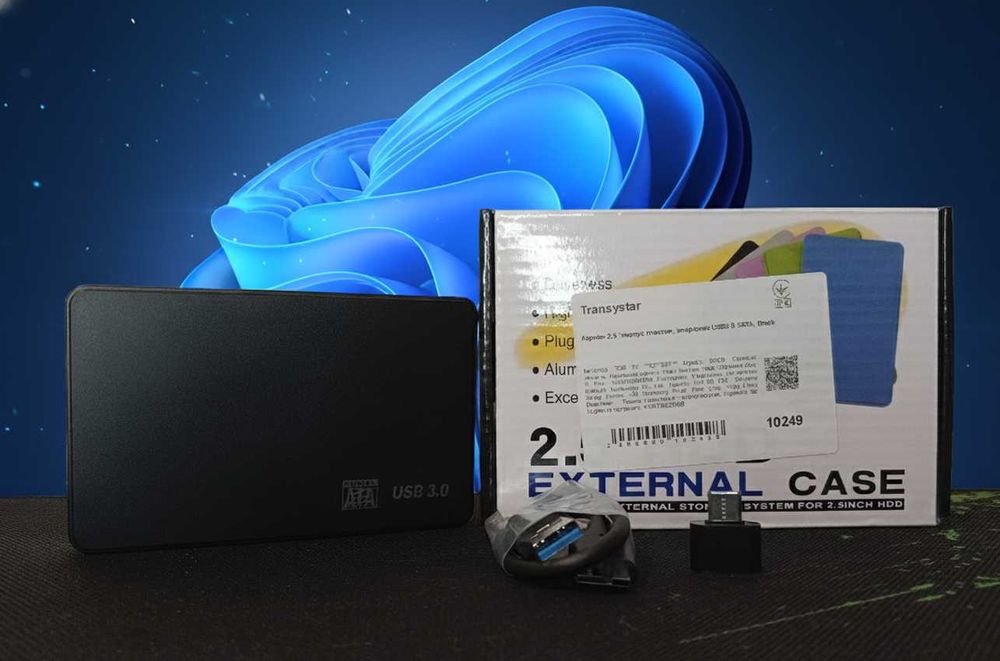 Внешний жесткий диск на 500 GB в новом кармане USB 3.0+USB Type-C