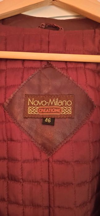 Sprzedam bordową ,skórzaną kurtkę damską Novo Milano