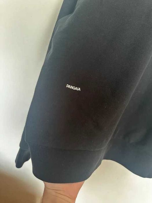Pangaia Bluza Hoodie Black Organic Cotton Minimalist Boxy Oversize M/L