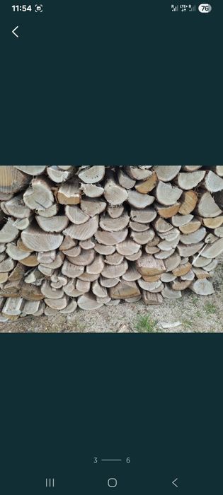 Drewno łupane debowe