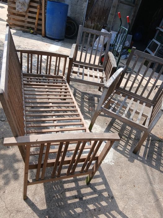 Conjunto cadeiras jardim