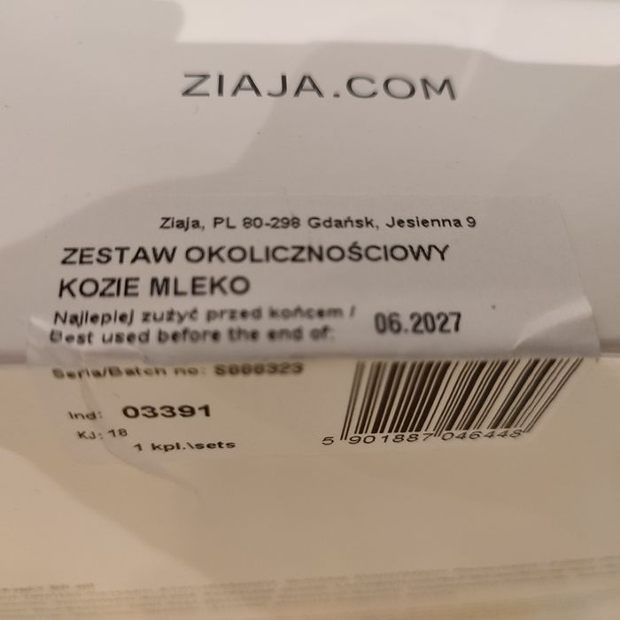 Ziaja - dwa zestawy okolicznosciowe