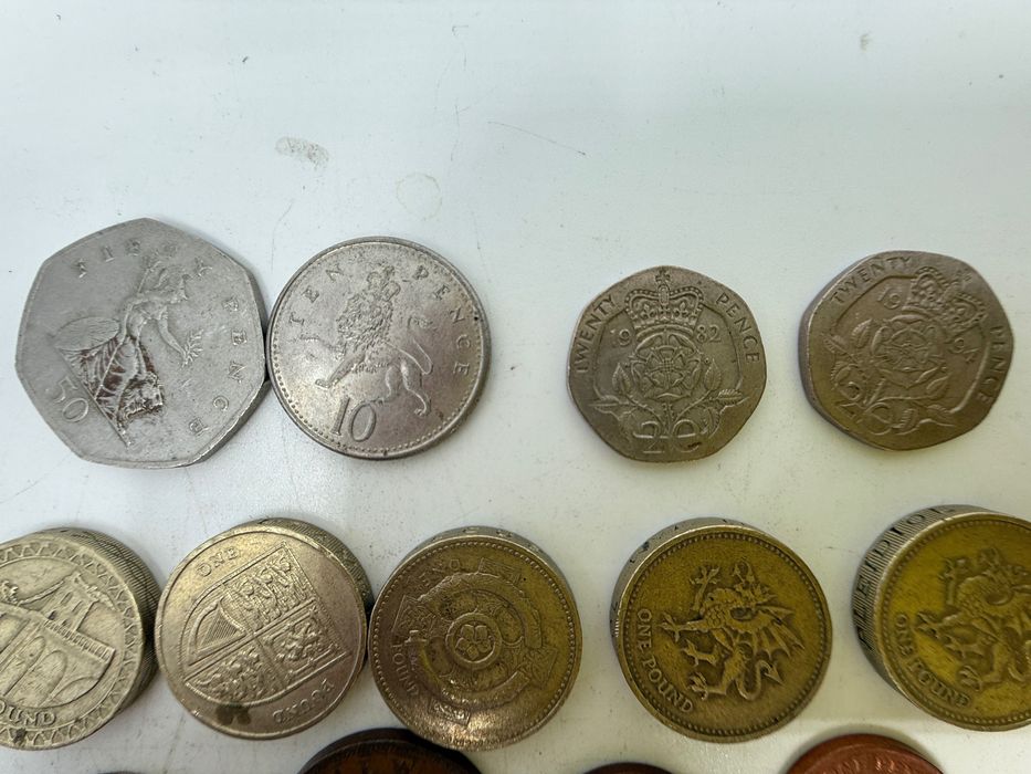 Zestaw monet angielskich