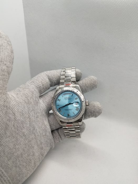 Seiko MOD Daydate Roman Dial Seaside Blue