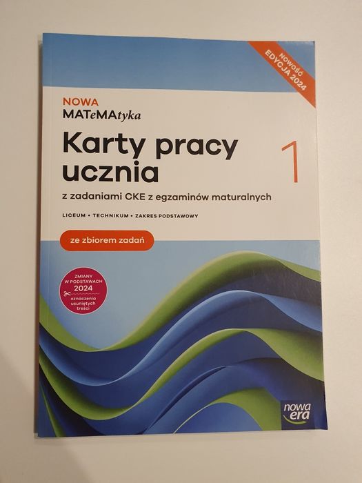Nowa MATeMAtyka karty pracy ucznia z zadaniami CKE  podstawowy 1