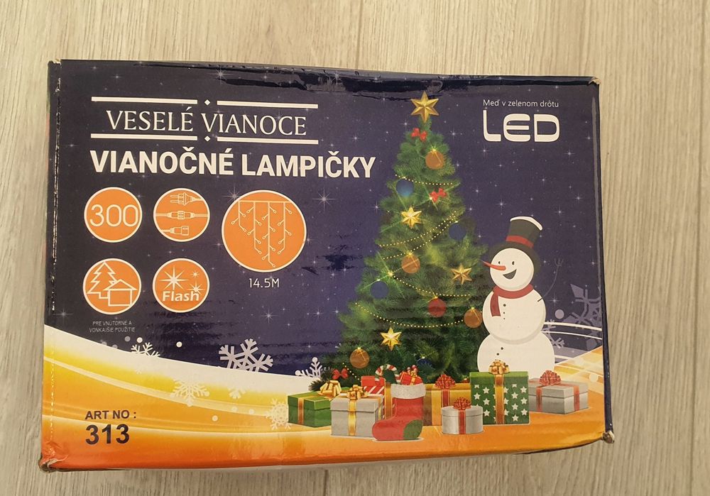 Kurtyna świetlna + Flash - zimny biały -14m