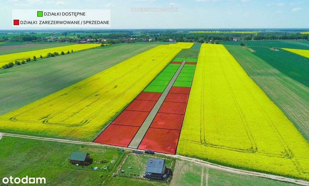 Działka nad jeziorem