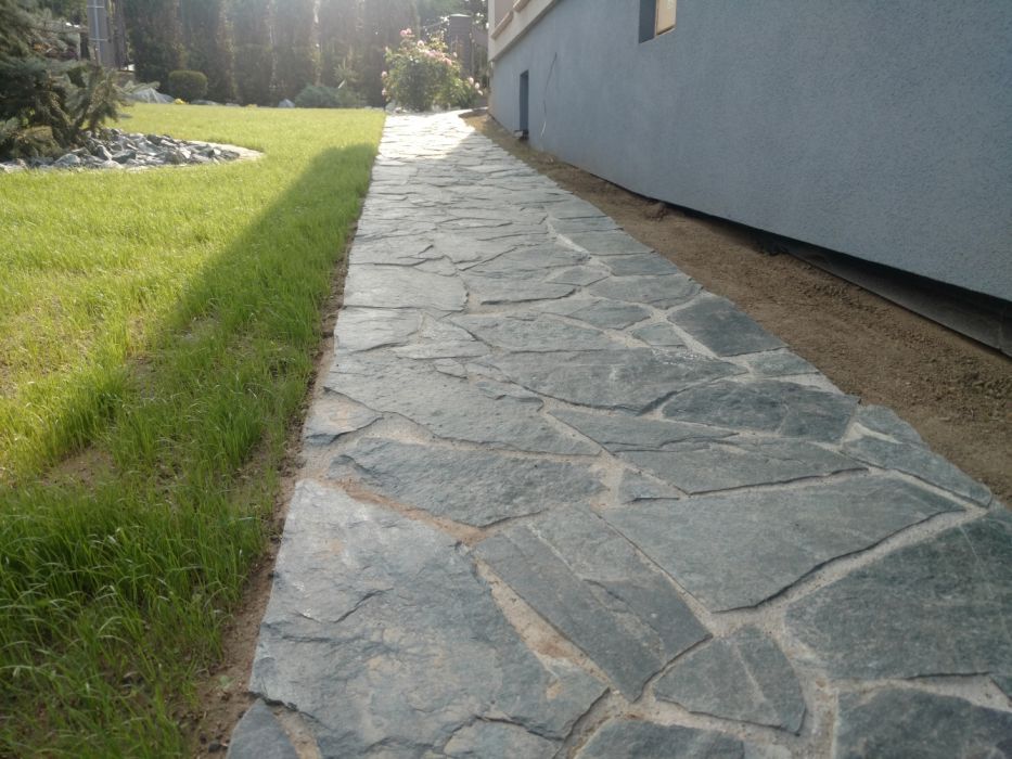 Grys żwirek zielony kamyk gres serpentynit kamienie zielone ogrodowe