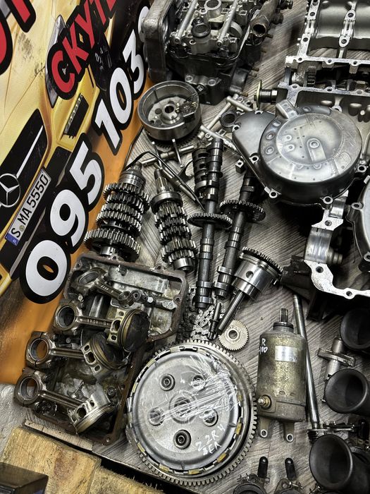 Двигатель мотор kawasaki zzr 400 разобраный кавасаки ззр коленвал