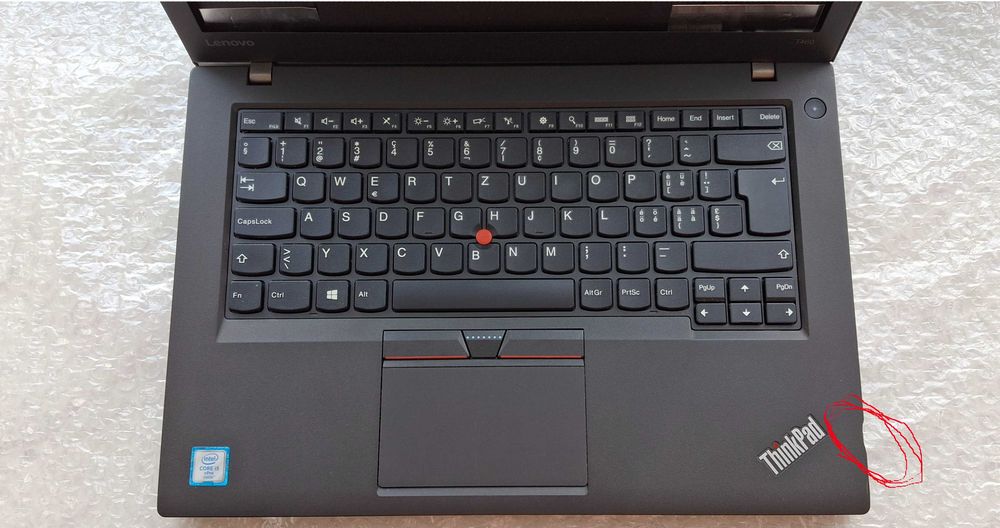 Lenovo ThinkPad T460  корпус верхняя часть топкейс / поддон
