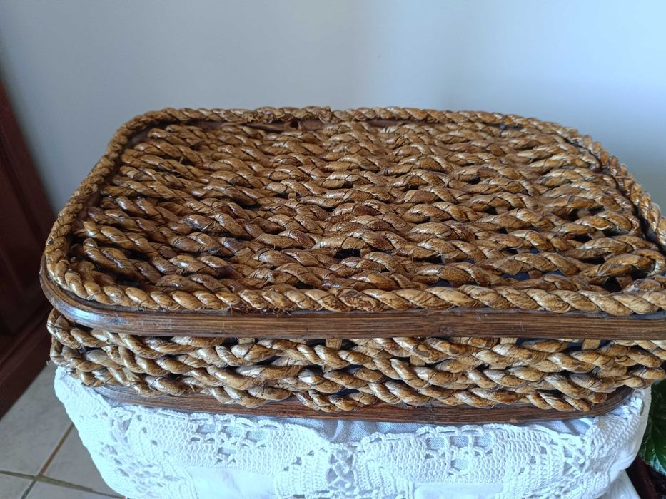 Straw Basket with Lining64585706354561124