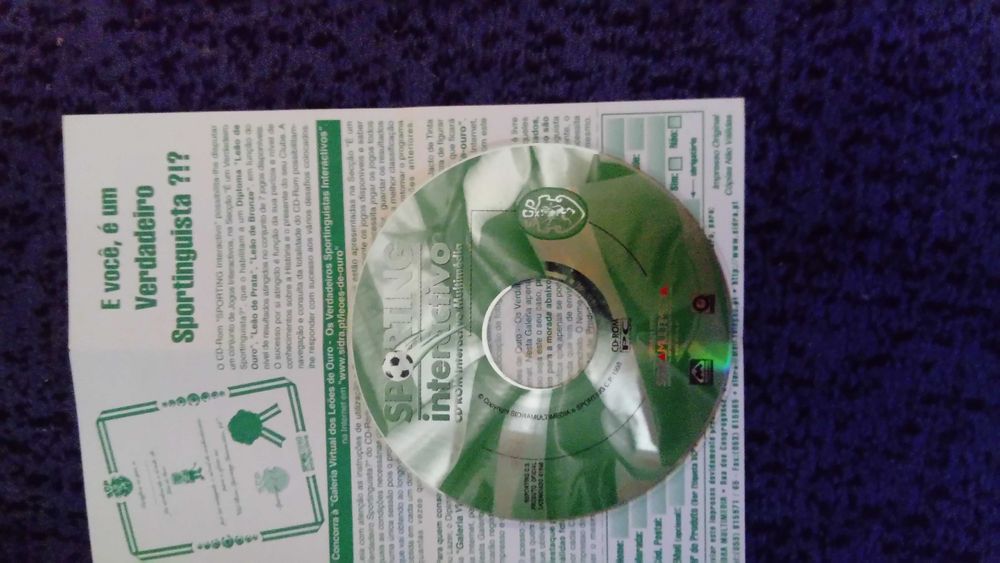 CD interactivo SPORTING (Inclui Diploma Personalizável)