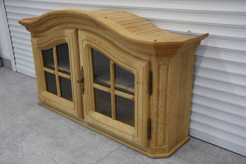 witryna wisząca dębowa - jak nowa