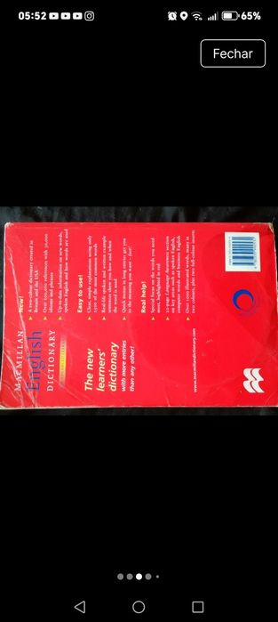 Dictionary English for advanced learners
Dicionário avançado de inglês
Inclui um CD-ROM