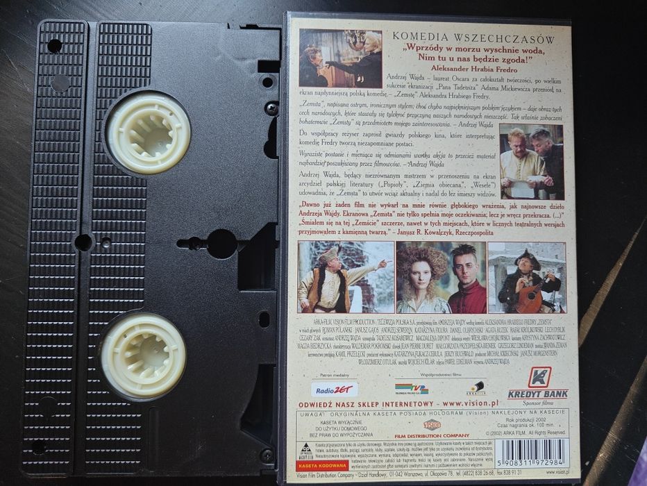 Zemsta film VHS magnetowid