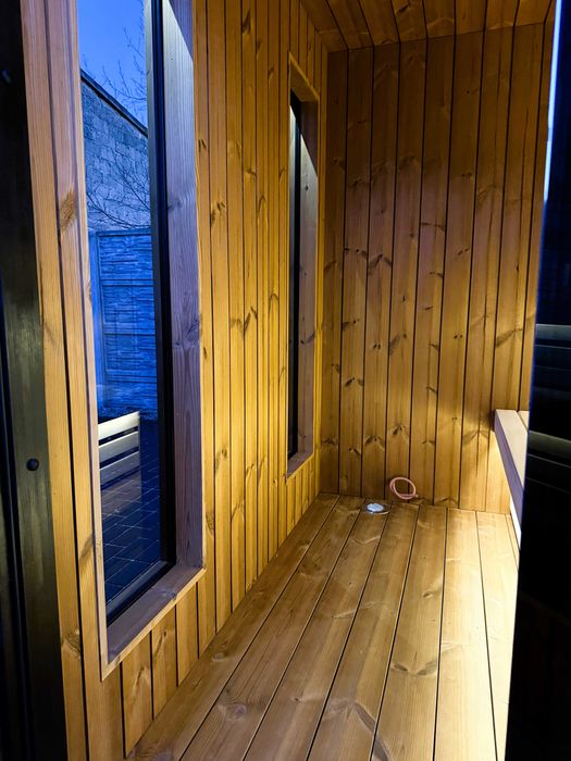 Sauna Ogrodowa Fińska Ocieplana Konstrukcja Termo-drewno Premium