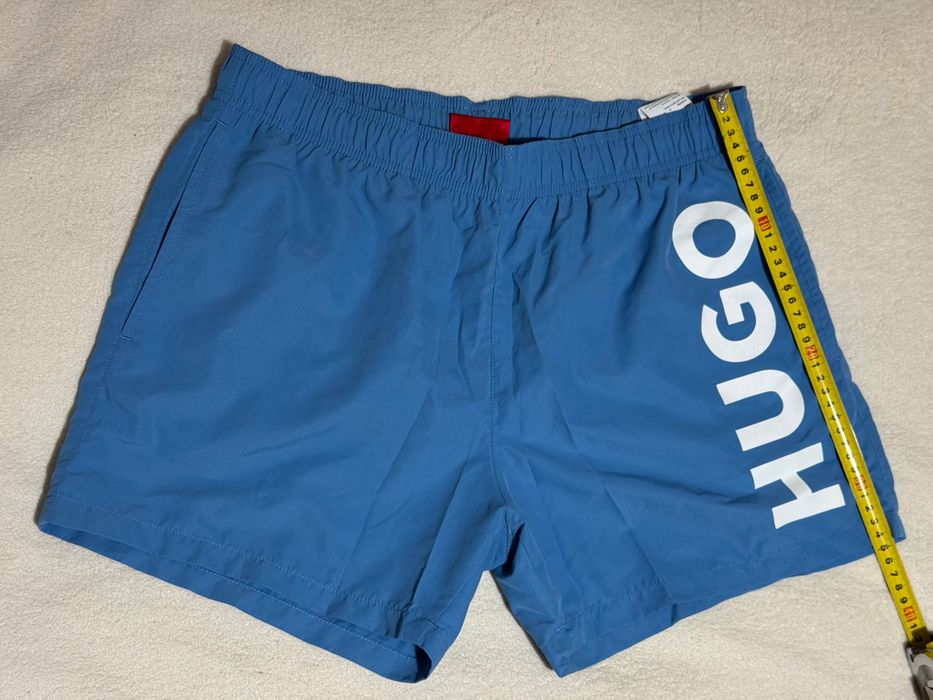 Пляжні чоловічі шорти HUGO BOSS, ОРИГІНАЛ, блакитні, розмір L