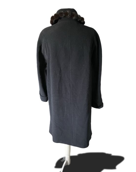 Płaszcz damski MarCona 42 XL wełna angora 70s