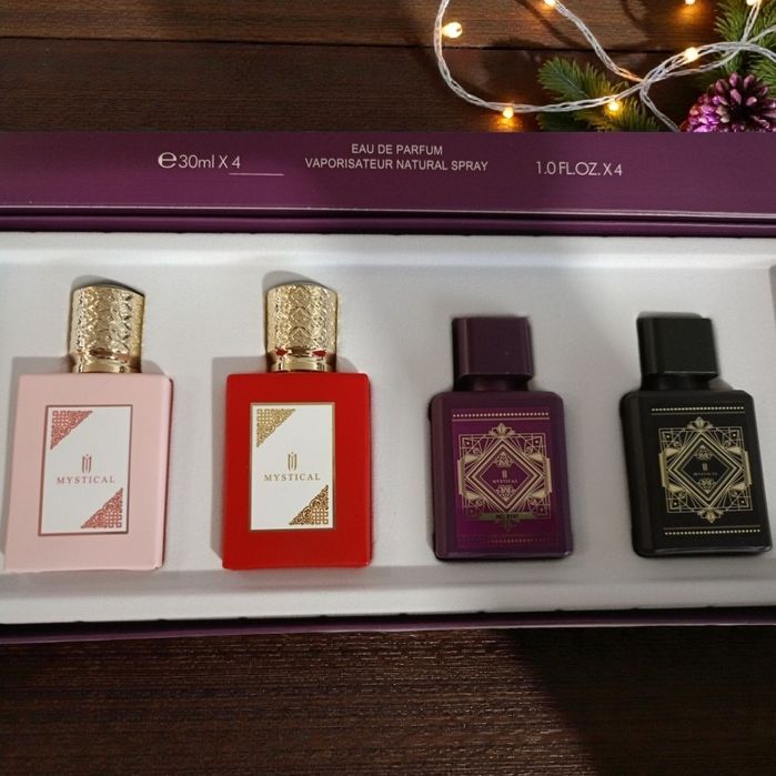MYSTICAL 4x30 ml – zestaw perfum EDP – różne zapachy