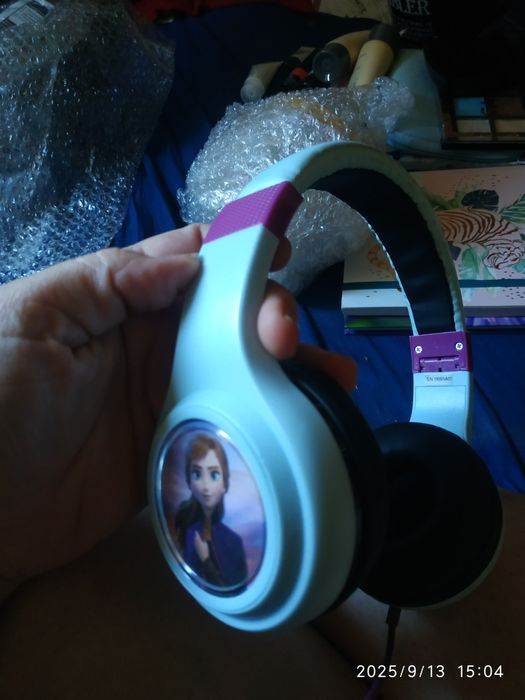 Наушники детские проводные с Эльзой  Дисней