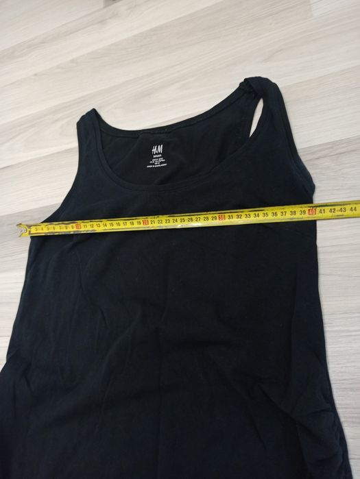 Top ciążowy na ramiączkach M 38 czarna H&m mama