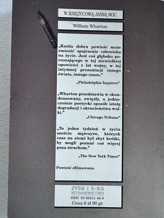 W księżycową jasną noc. William Wharton