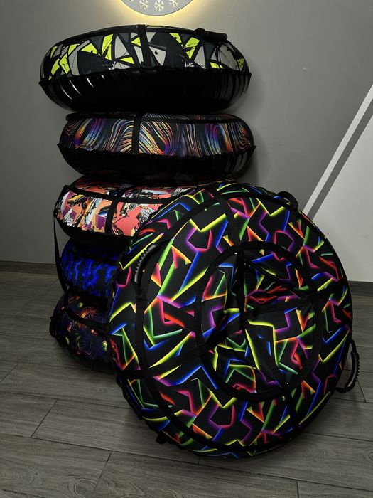 Тюбинг 120см, надувные санки, ватрушка, плюшка для горки