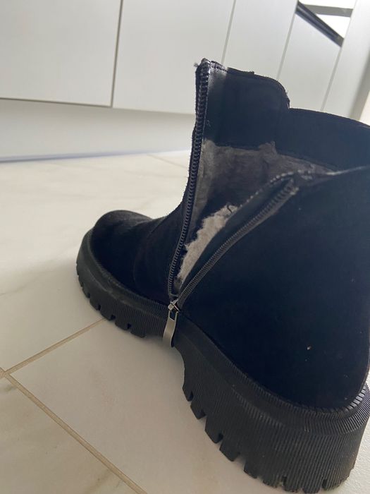 Черевички, зимові, замша