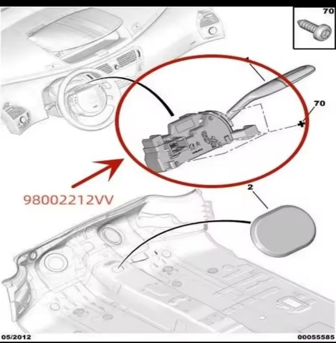 Alavanca de acelerador Citroen C4 Picasso