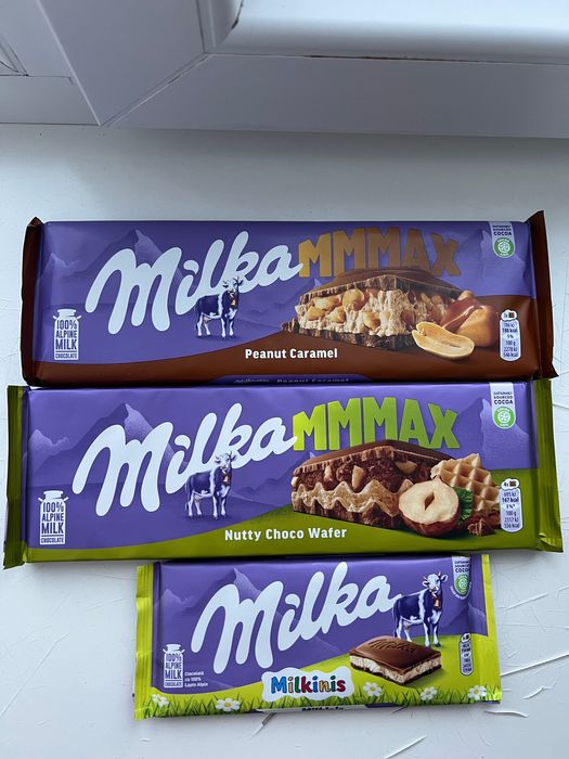 Шоколад Milka різні смаки