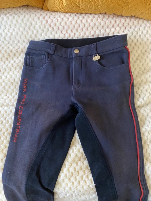 Granatowe bryczesy york 152