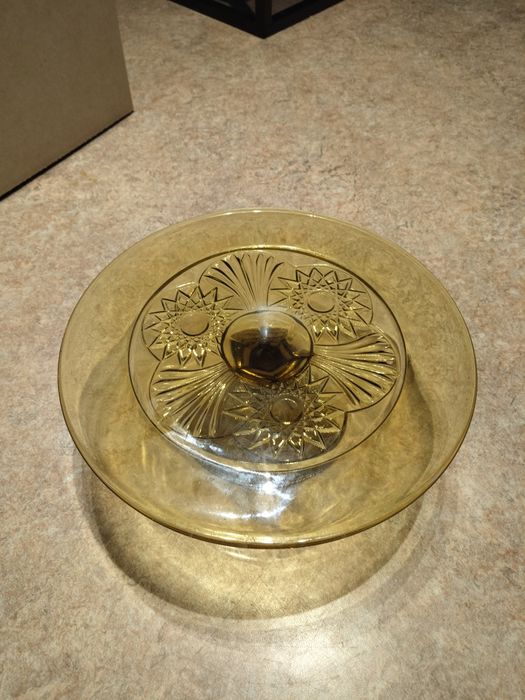 Stara patera miodowa Ząbkowice 29 cm