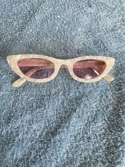 Óculos de sol lazy oaf lentes rosa
