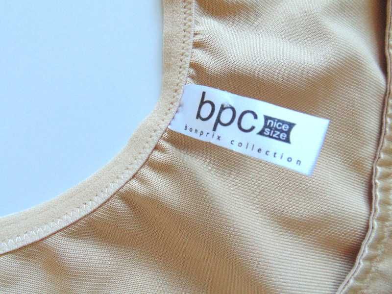 BonPrix nowa beżowa koszulka damska wyszczuplająca modelująca 40