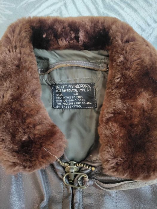 Kontraktowa Kurtka Pilota G-1 lotnicza US Navy 1968 Martin Lane USN