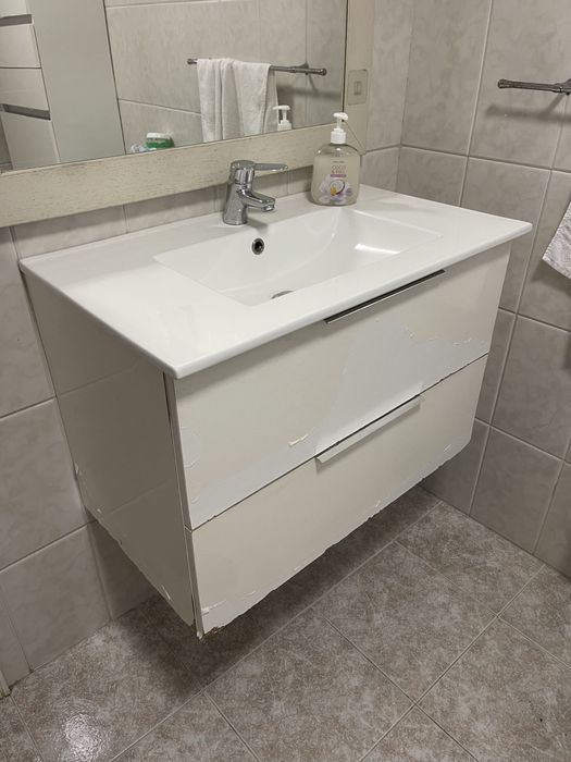 Móvel wc com o respetico lavatório Leroy Merlin