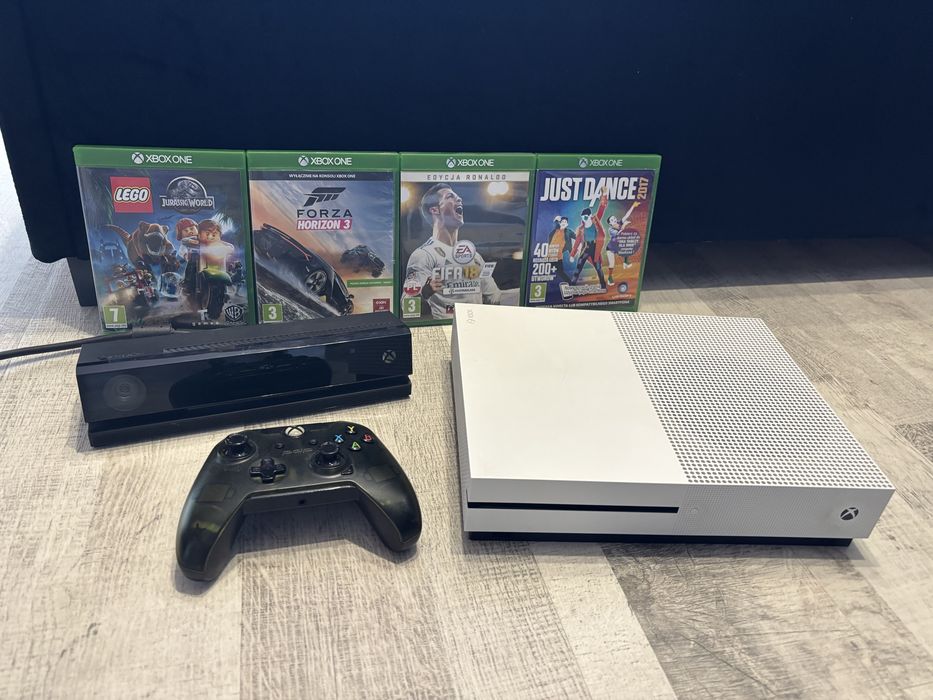 Xbox one s plus kinect jeden pad i gry