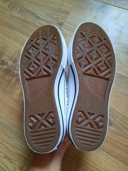 Летние кеды Converse Chuck Taylor All Star на платформе с перфорацией на толстой подошве черевики  23.2см р.36