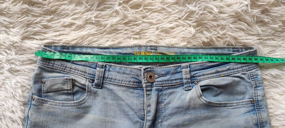 Spodnie damskie L jeans gumowany