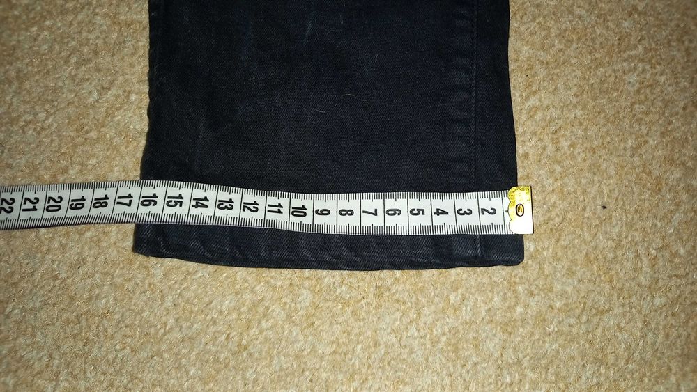 Spodnie jeansy roz. 176 cm czarne męskie