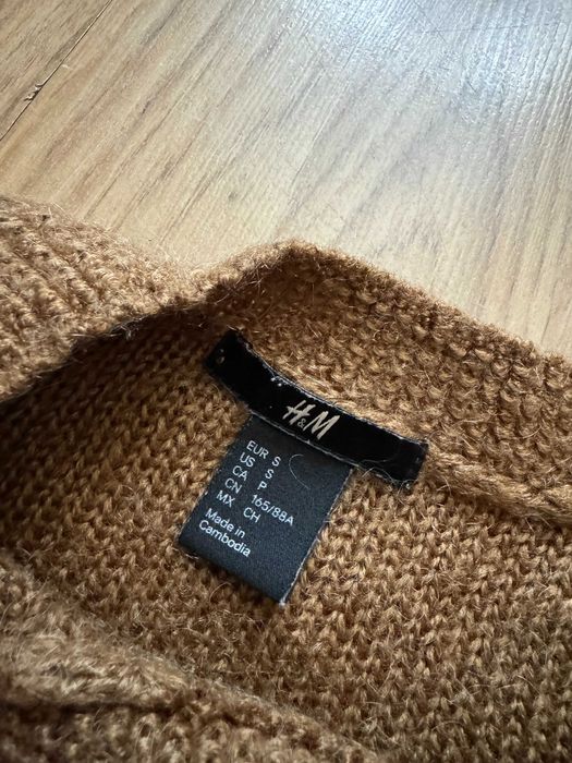 Sweter sweterek brązowy H&M S