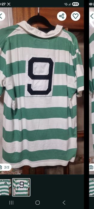 Camisola do Sporting retro comprada na loja verde